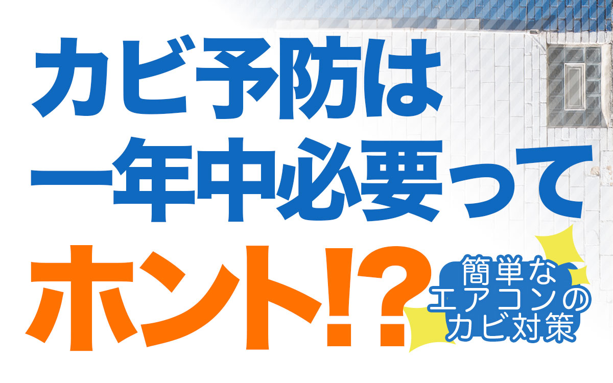 部屋のカビ予防は一年中必要ってホント！？簡単なエアコンのカビ対策とは