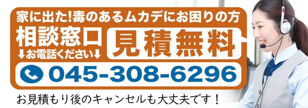 ムカデが出てお困りの方の相談窓口